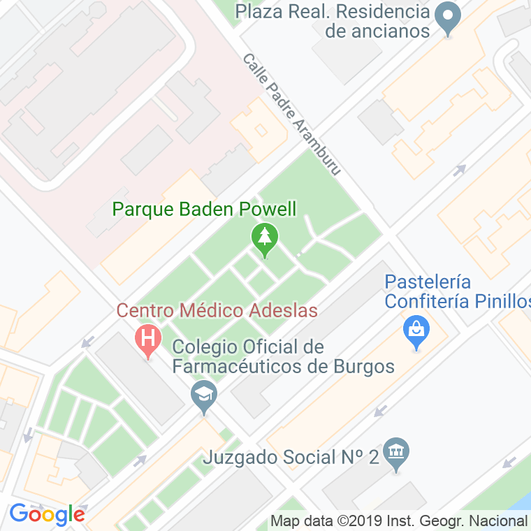 Código postal de Parque Lord Baden Powell en Burgos