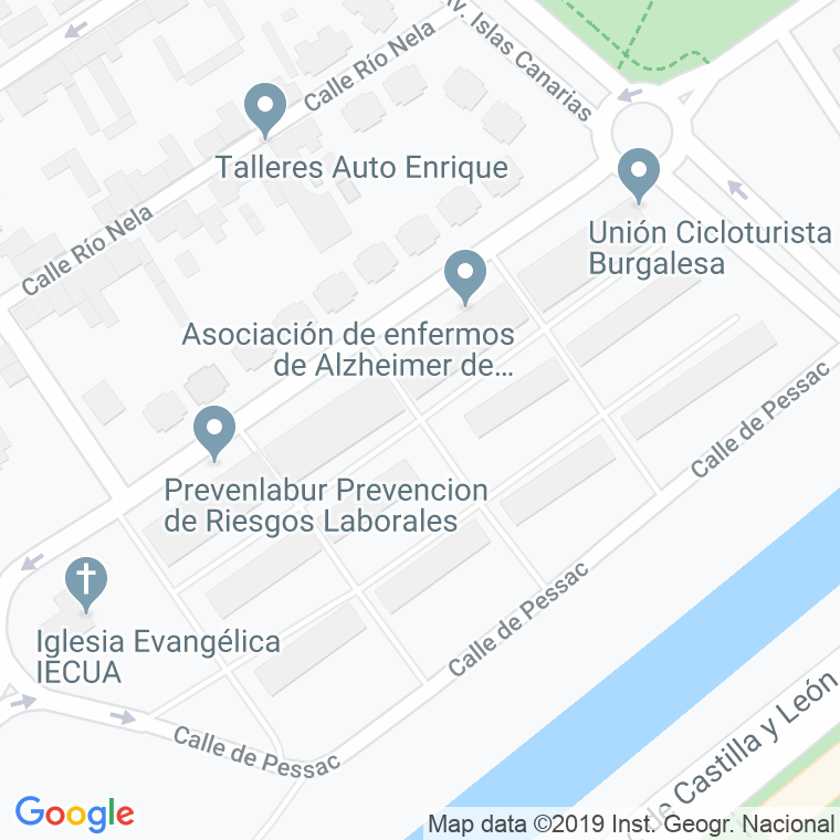 Código Postal calle Pintor Manero en Burgos