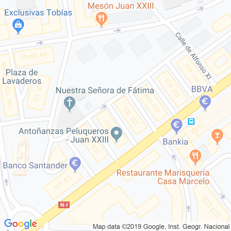 Código Postal calle Barriada Juan Xxiii en Burgos