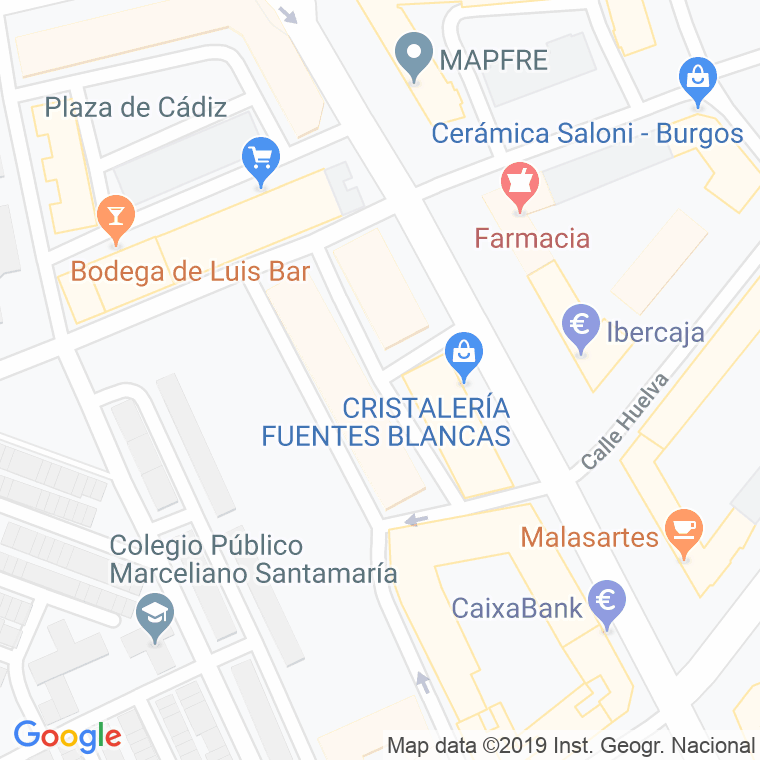 Código Postal calle Barriada Zurbaran en Burgos
