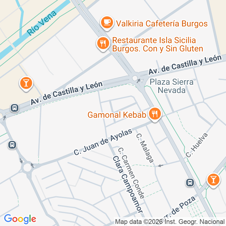Código postal de Cadiz, Plaza en Burgos