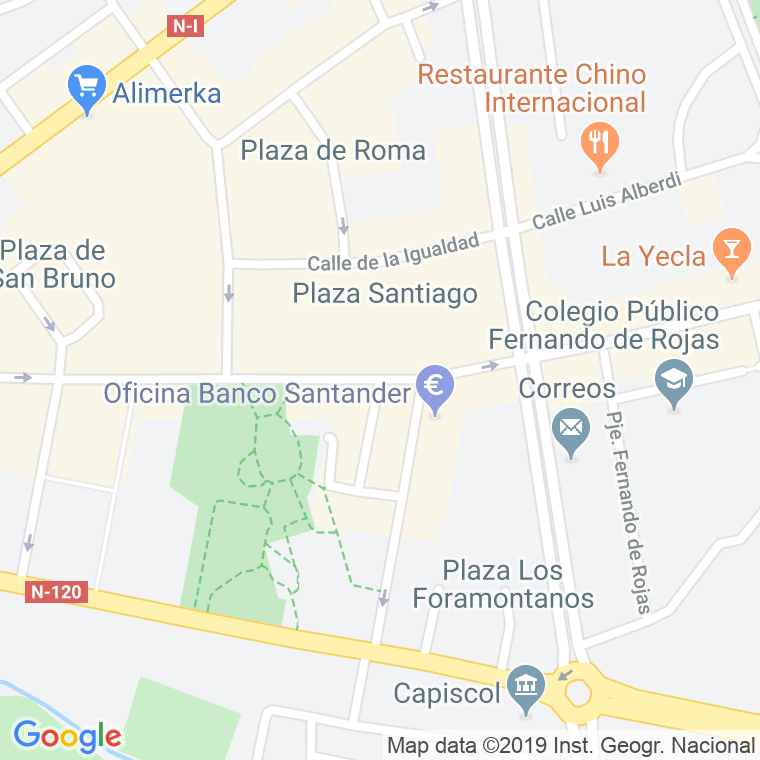 Código Postal calle Compostela en Burgos