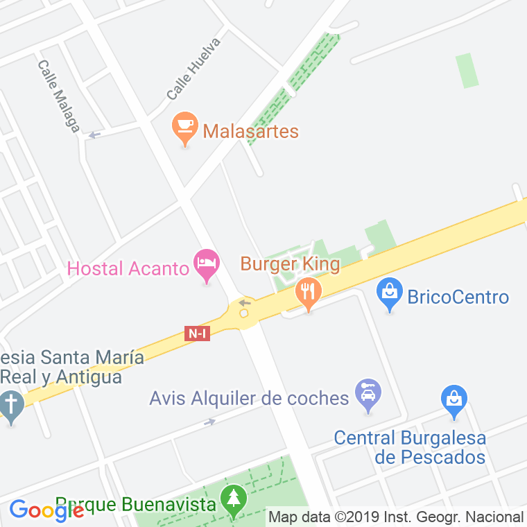 Código Postal calle Enebro en Burgos