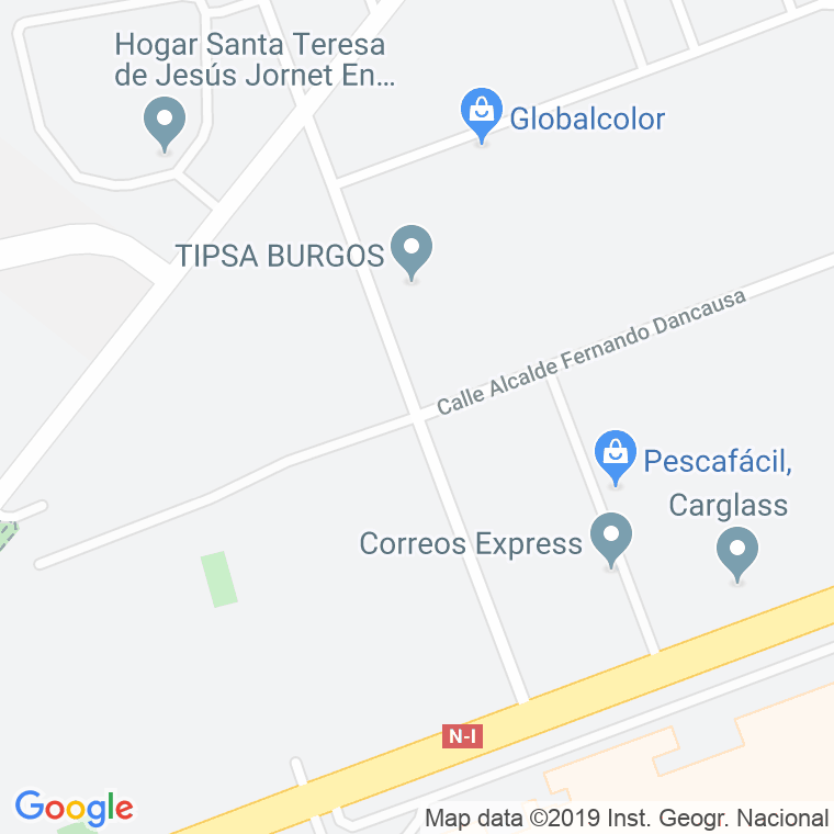 Código Postal calle Lopez Rodo en Burgos