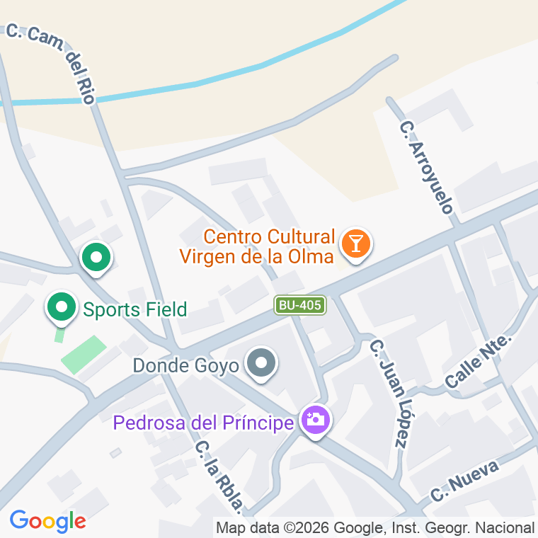 Código postal de Trva Alonso Martinez en Pedrosa del Principe