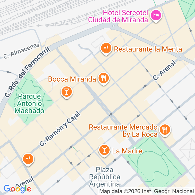 Código postal de Calle Ramon y Cajal en Miranda de Ebro