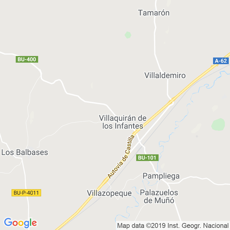 Código Postal de Villaquiran De Los Infantes en Burgos