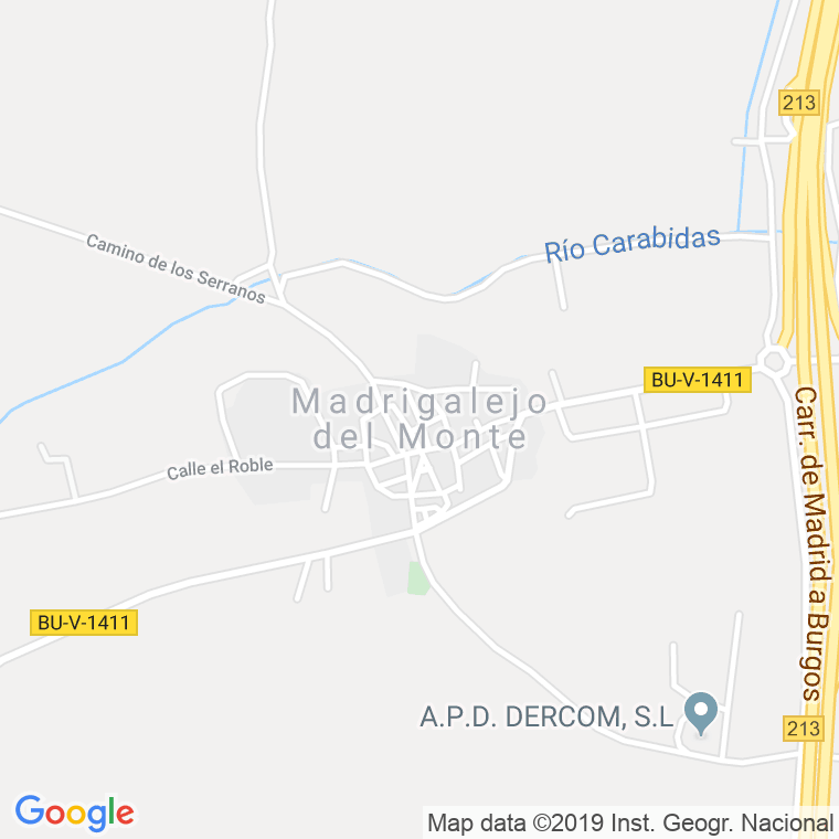 Código Postal de Madrigalejo Del Monte en Burgos