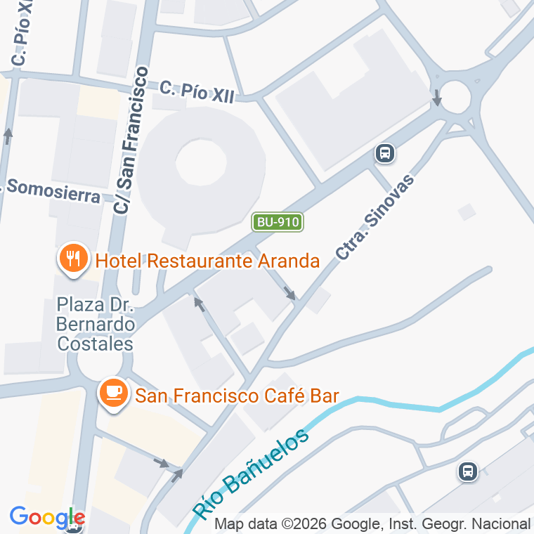 Código postal de Calle Donantes de Sangre en Aranda de Duero