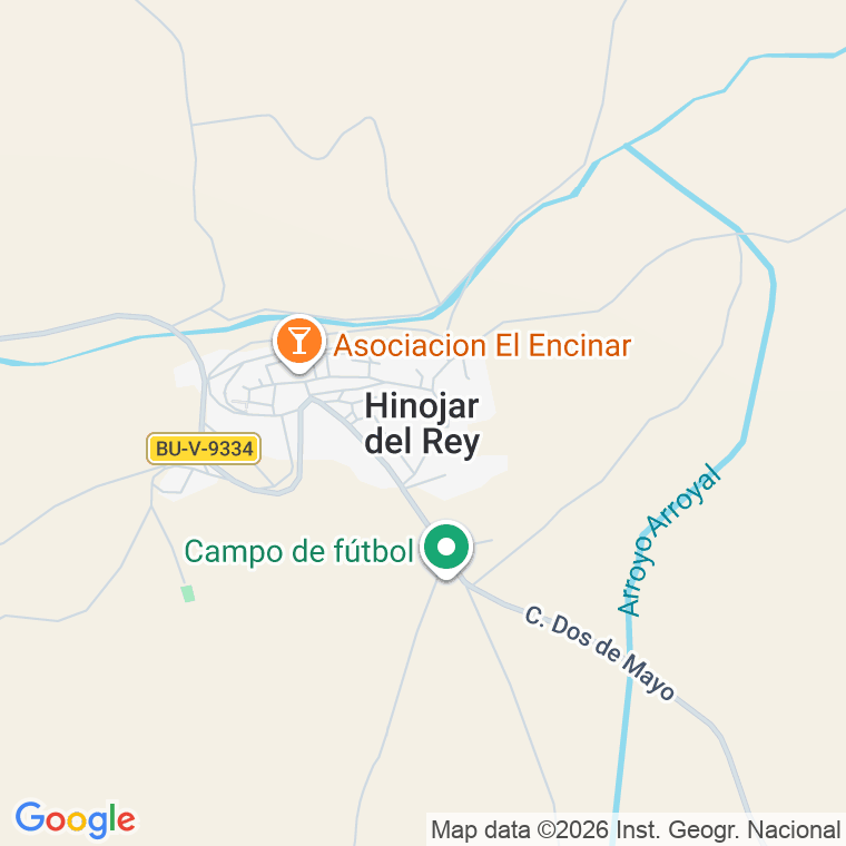 Código postal de Calle Hinojar del Rey en Huerta de Rey