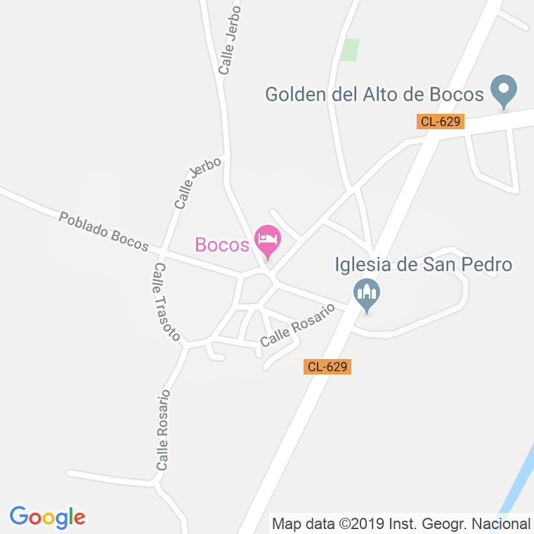 Código Postal de Bocos en Burgos