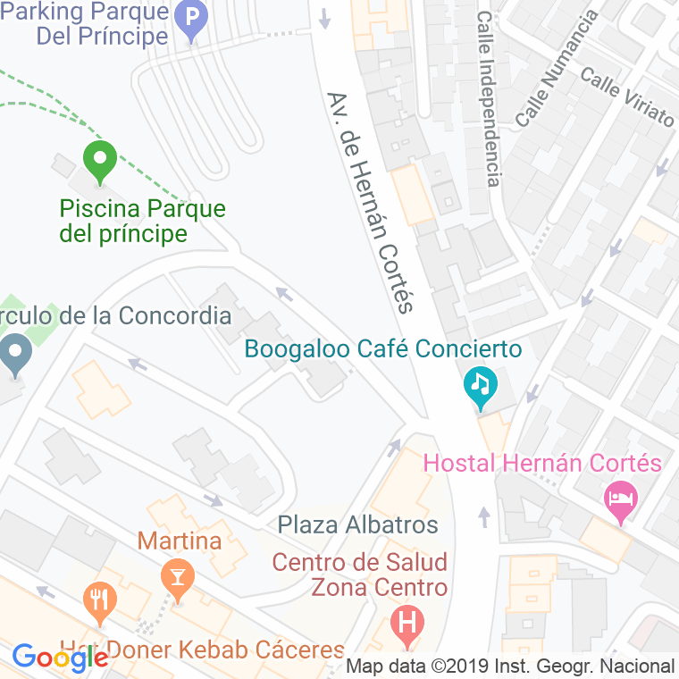 Código Postal calle Padre Jose Luis Cotallo en Cáceres
