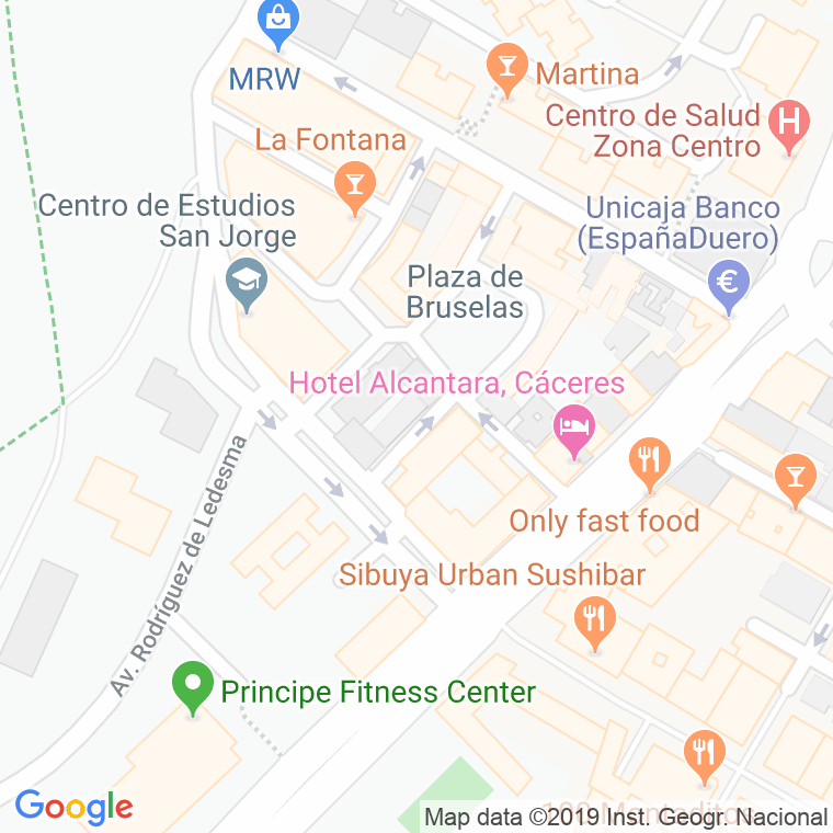 Código Postal calle Reval en Cáceres