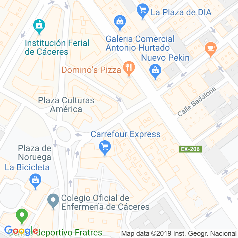 Código Postal calle Sanchez Manzano en Cáceres