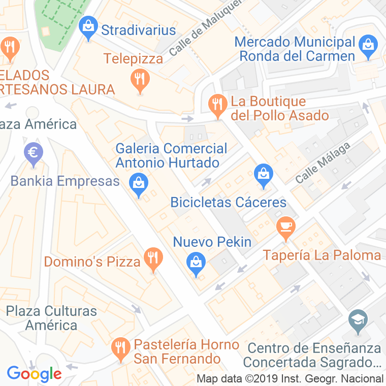 Código Postal calle Arturo Aranguren en Cáceres