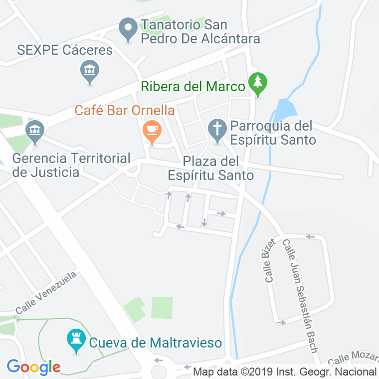 Código Postal calle Duero en Cáceres
