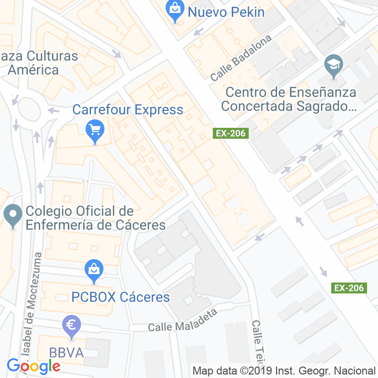 Código Postal calle Salamanca en Cáceres
