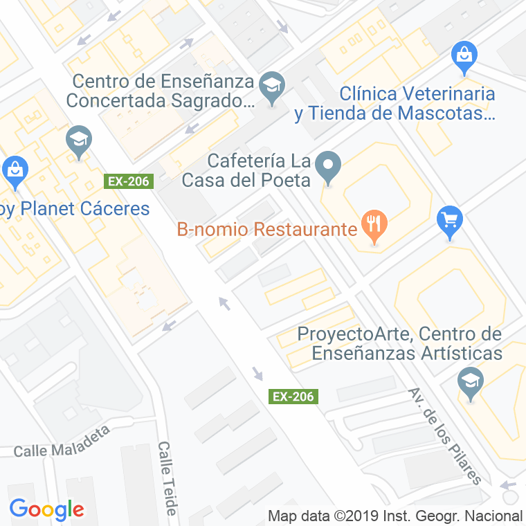 Código Postal calle Sargento Serrano  Leite en Cáceres