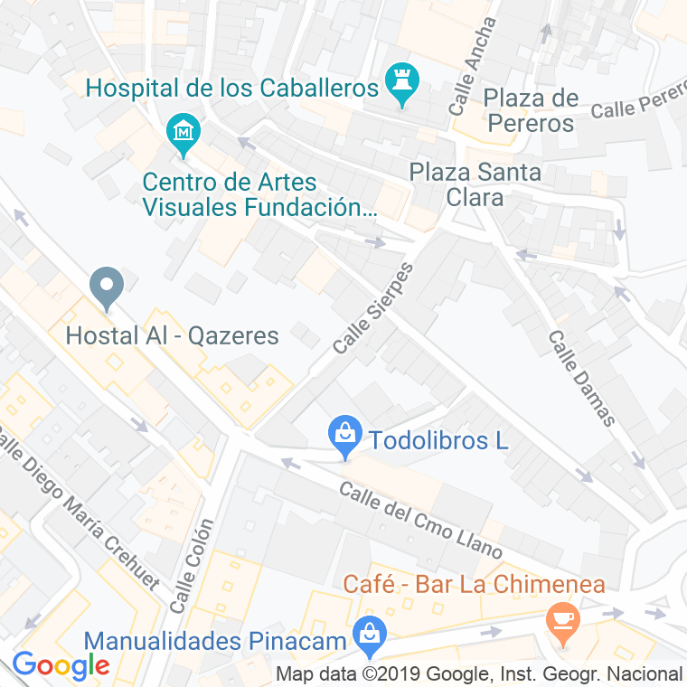 Código Postal calle Sierpes   (Impares Del 7 Al Final)  (Pares Del 12 Al Final) en Cáceres