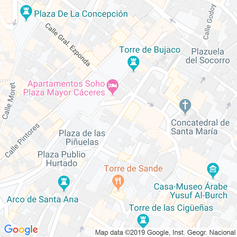 Código Postal calle Adarve De La Estrella en Cáceres