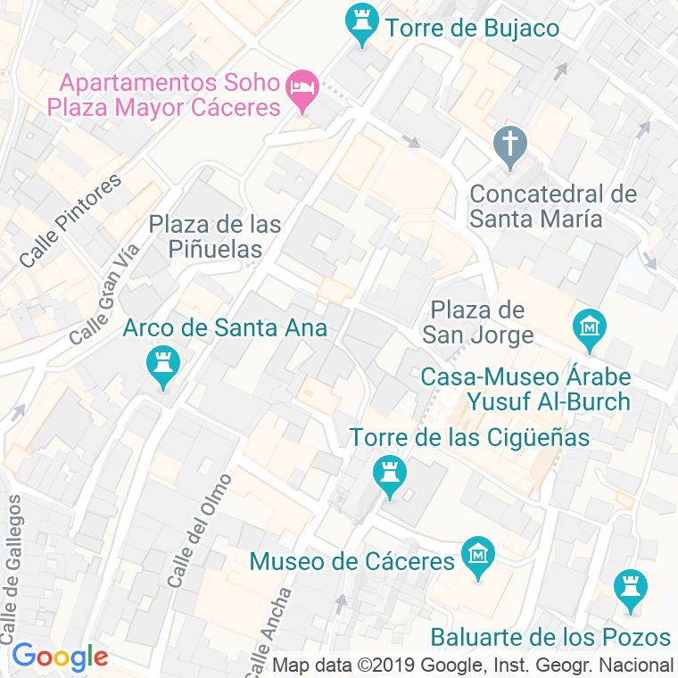 Código Postal calle Aldana, cuesta en Cáceres