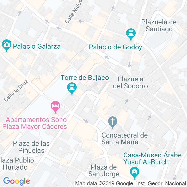 Código Postal calle Canilleros, De, plaza en Cáceres