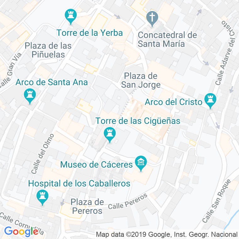 Código Postal calle Compañia, De La, cuesta en Cáceres