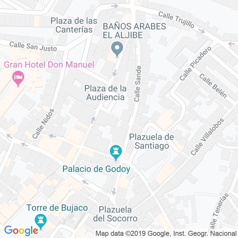 Código Postal calle Condes De Santa Olalla, De Los en Cáceres