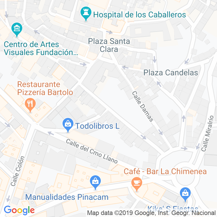 Código Postal calle Fuente Nueva en Cáceres