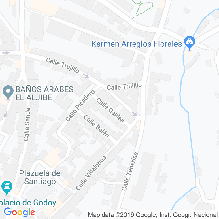 Código Postal calle Galilea en Cáceres