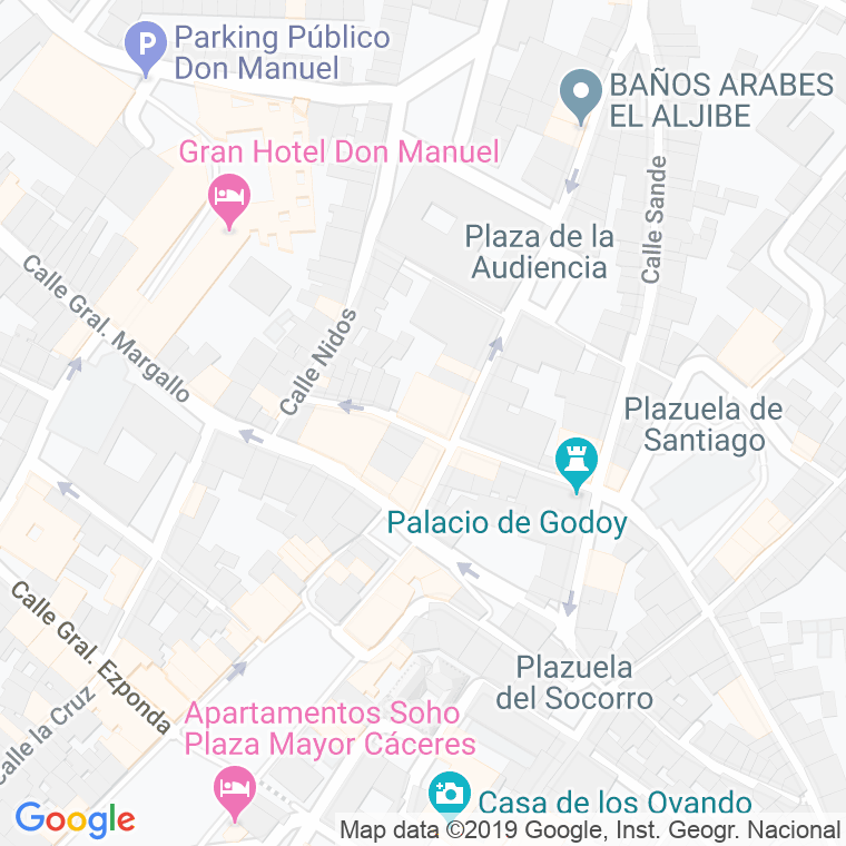 Código Postal calle Morera en Cáceres