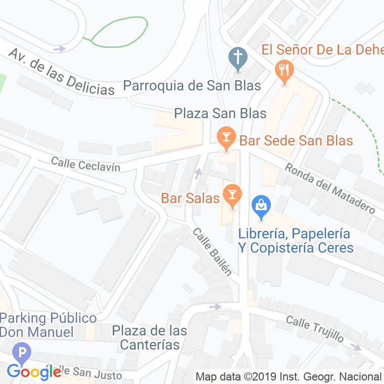 Código Postal calle Arapiles en Cáceres