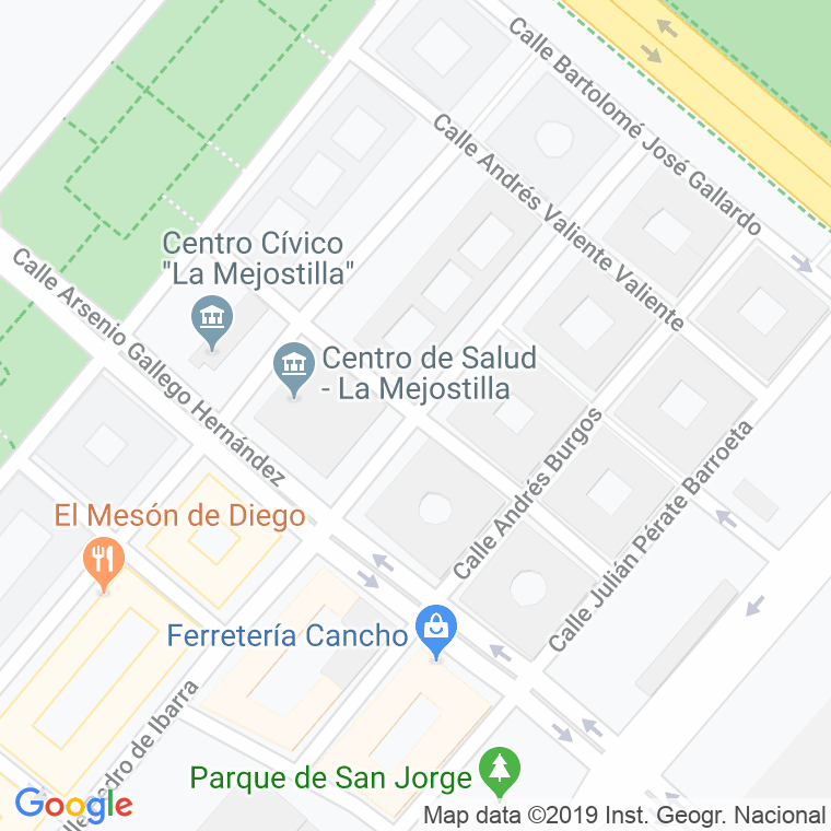 Código Postal calle Benito Arias Montado en Cáceres