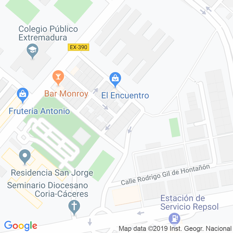 Código Postal calle Benlliure en Cáceres