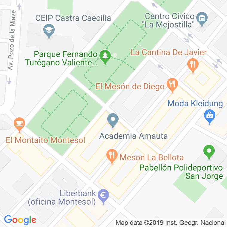 Código Postal calle Domingo Sanchez Loro en Cáceres