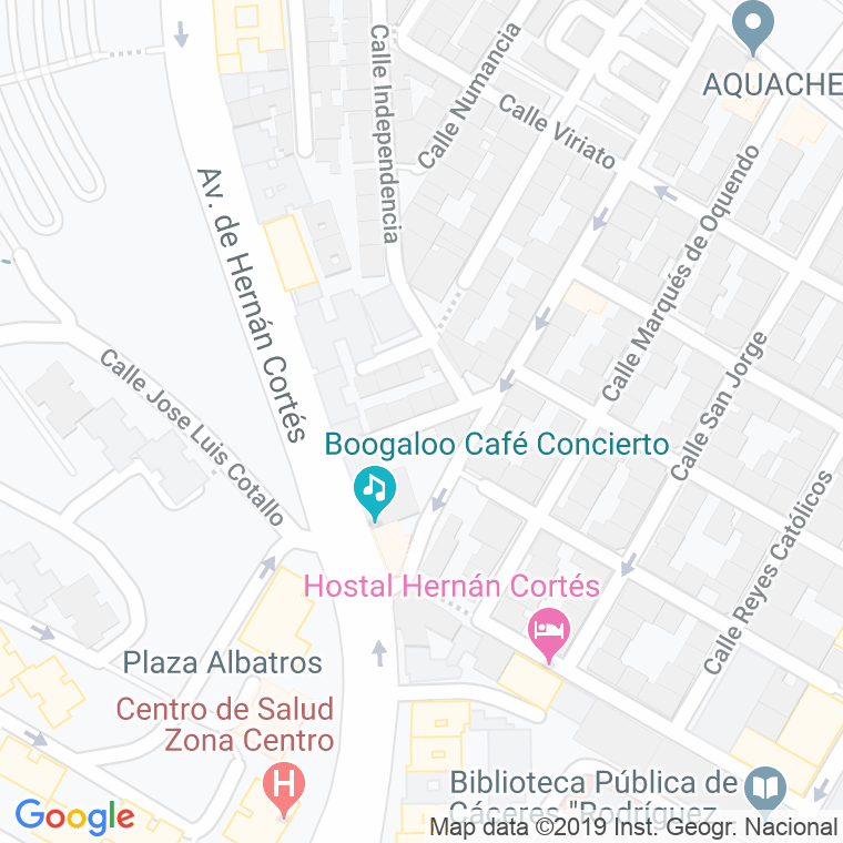 Código Postal calle Espadan en Cáceres