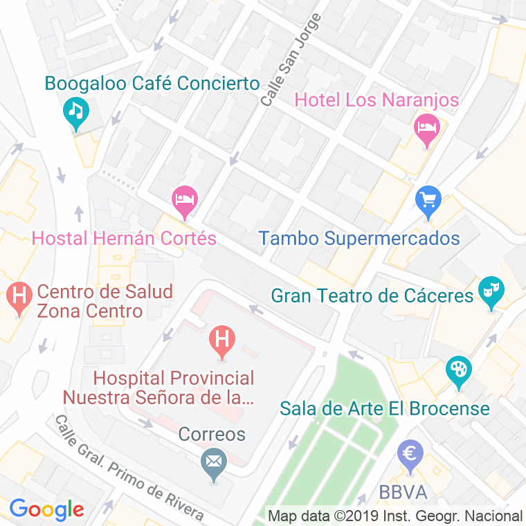 Código Postal calle Lucio Cornelio Balbo en Cáceres