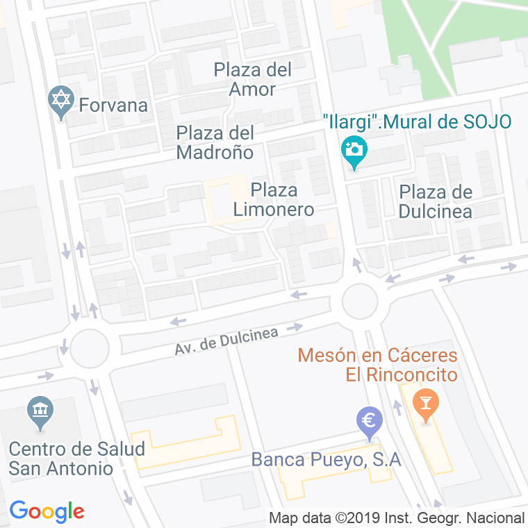 Código Postal calle Cerezo en Cáceres