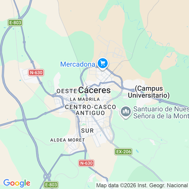 Código postal de Cuba en Cáceres