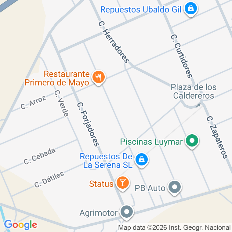 Código postal de Calle Fundidores en Miajadas
