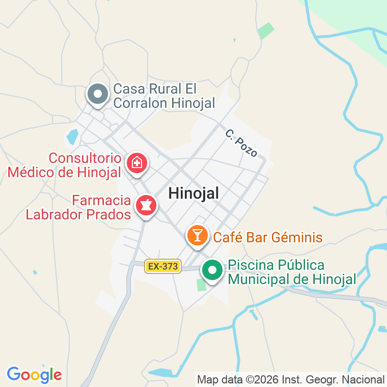 Código postal de Hinojal en Cáceres