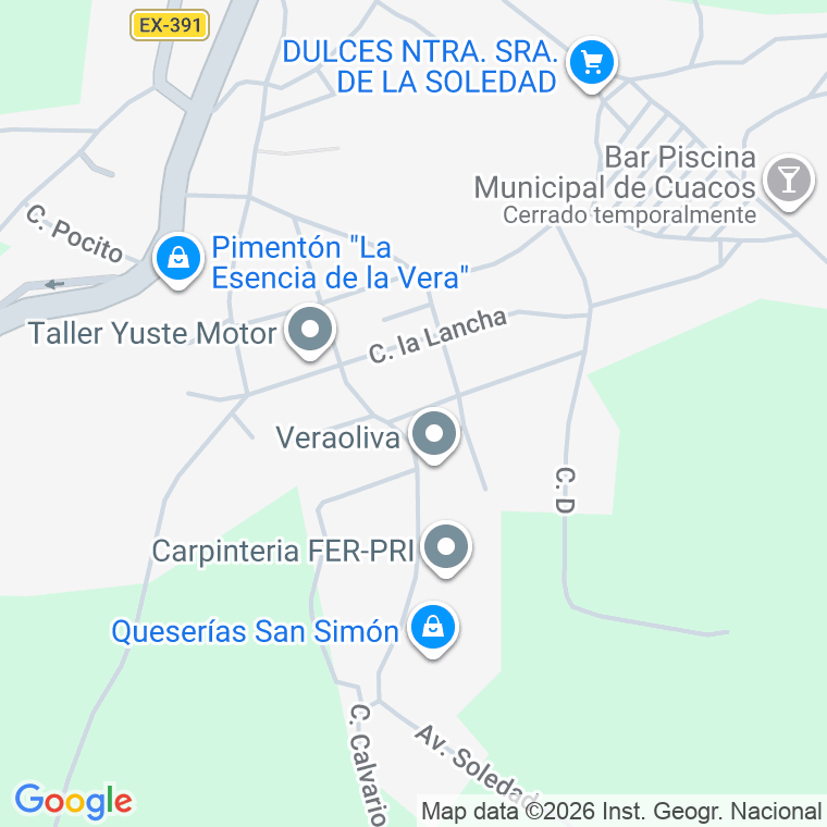Código postal de Calle Mirasierra en Jarandilla de la Vera