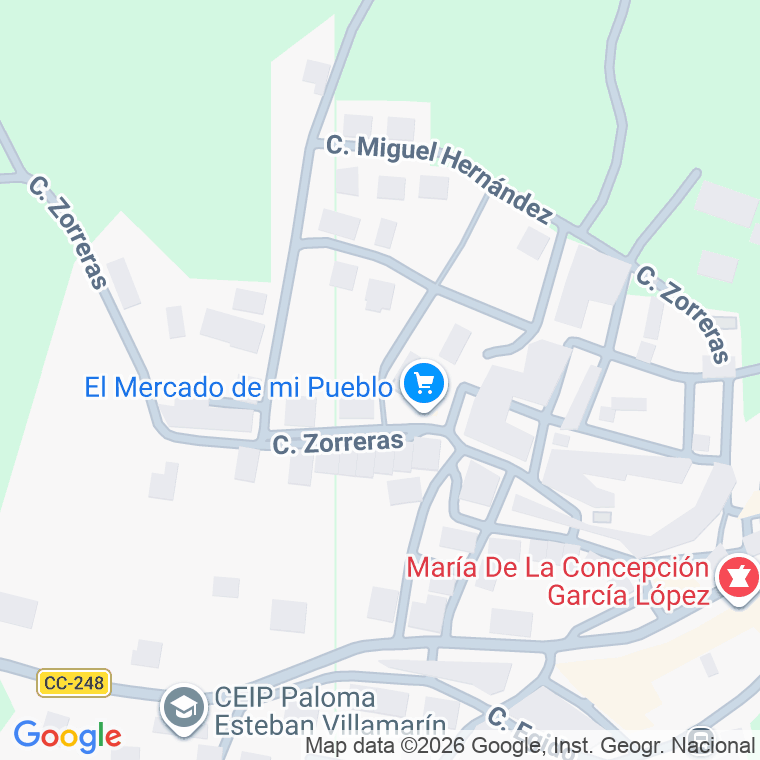 Código postal de Calle Zorreras en Talaveruela de la Vera