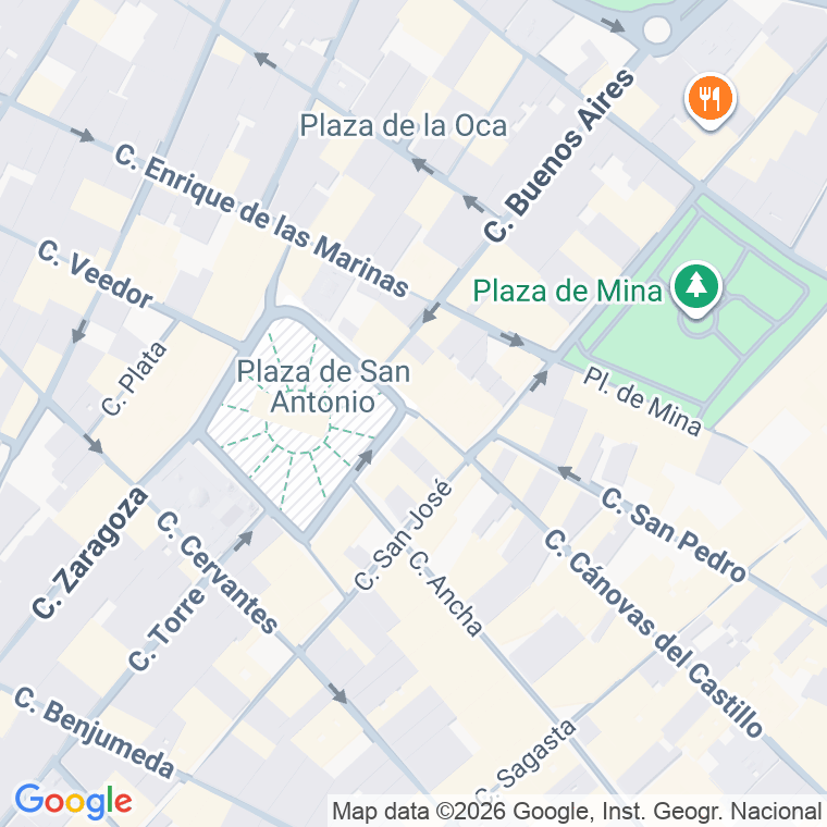 Código postal de Calle Presidente Rivadavia en Cadiz