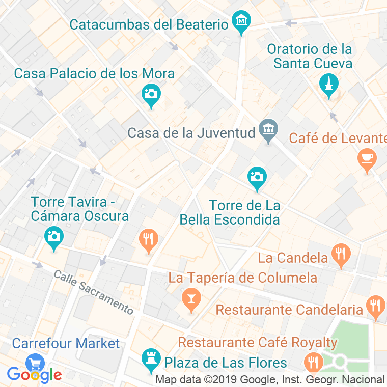 Código Postal calle Novena en Cádiz