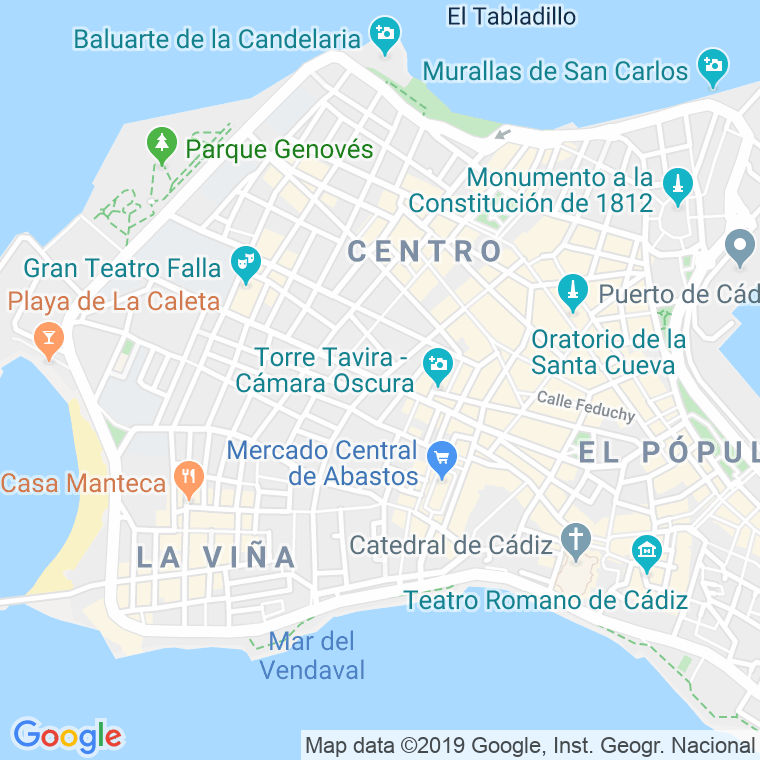 Código Postal calle Sagasta   (Impares Del 7 Al 47)  (Pares Del 6 Al 42) en Cádiz