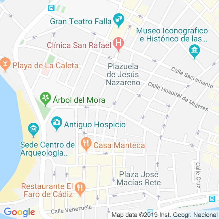 Código Postal calle Belen en Cádiz