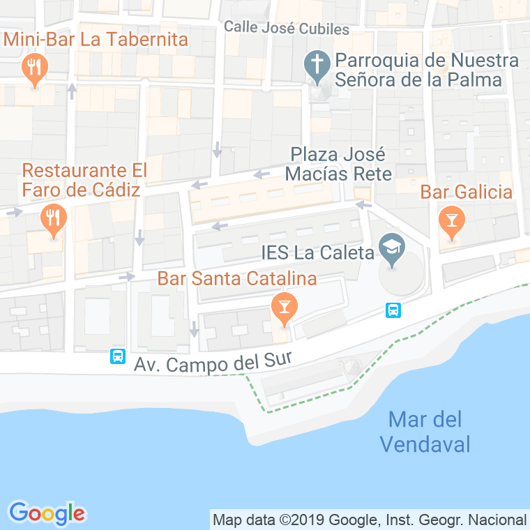 Código Postal calle Doctores Melendez en Cádiz