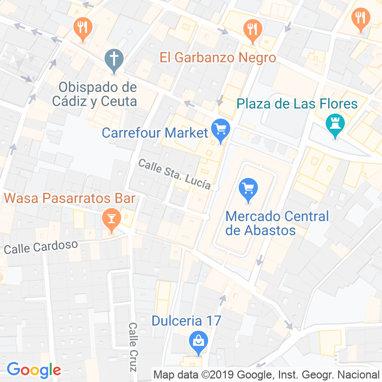 Código Postal calle Gentil en Cádiz