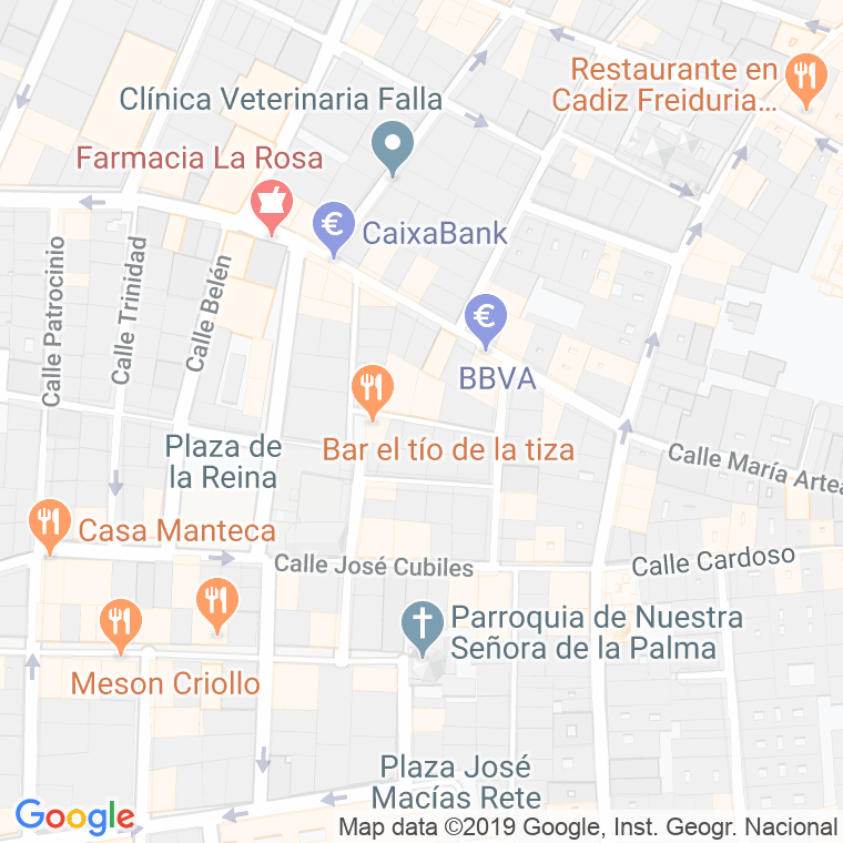 Código Postal calle Republica Dominicana en Cádiz